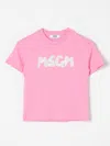 MSGM T-SHIRT MSGM KIDS KIDS COLOR PINK,416840010