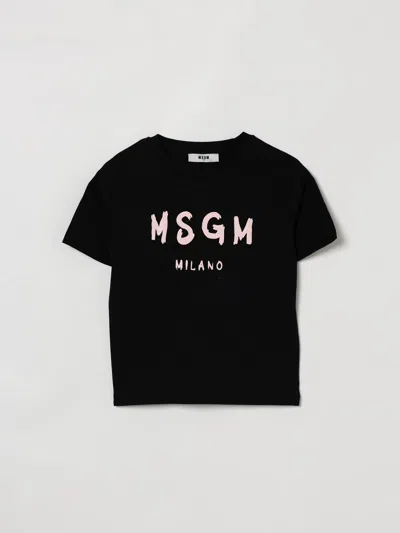 Msgm Babies' T-shirt Kids  Kids In Black