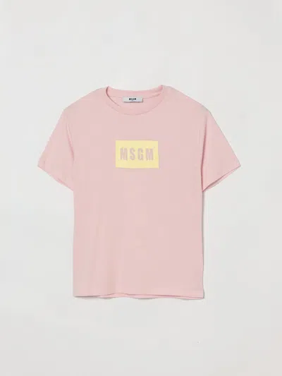 Msgm T-shirt Kids  Kids In Neutral