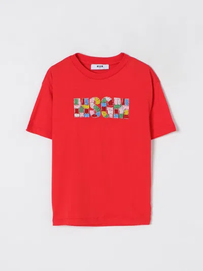 Msgm T-shirt  Kids Kids Color Red