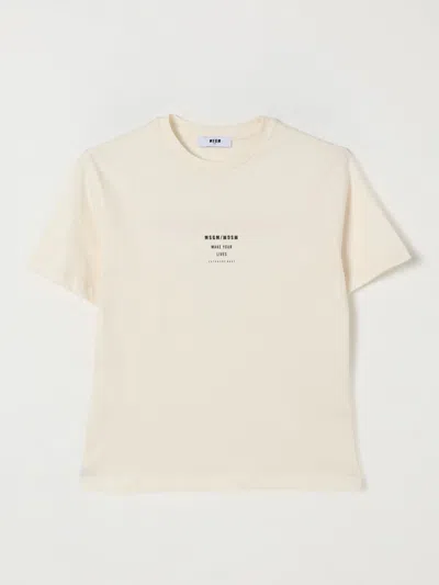 Msgm T-shirt  Kids Kids Color White In Nude