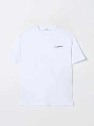 Msgm T-shirt  Kids Kinder Farbe Weiss