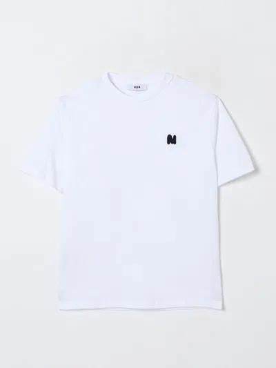 Msgm T-shirt  Kids Kinder Farbe Weiss