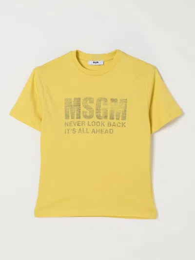 Msgm T-shirt  Kids Kids Color Yellow