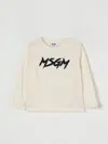 Msgm T-shirt  Kids Kids Color Yellow Cream In Neutral