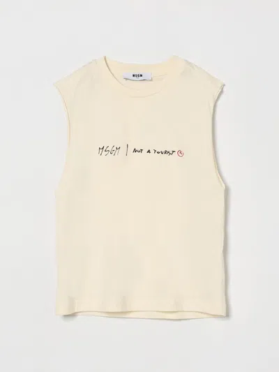 Msgm T-shirt Kids  Kids In Neutral