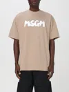 Msgm T-shirt  Men Color Beige