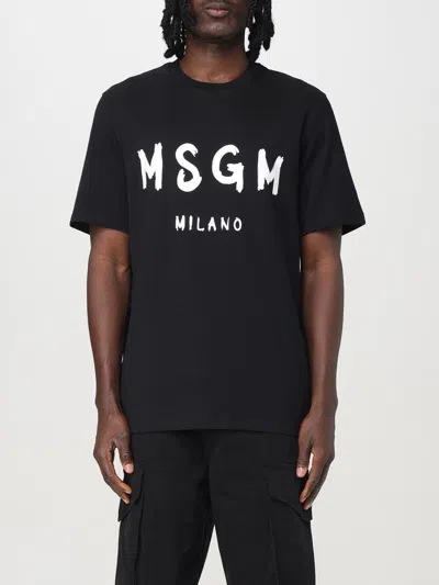 MSGM T-SHIRT MSGM MEN COLOR BLACK,421172002