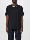 Msgm Logo Crew Neck T-shirt In Black