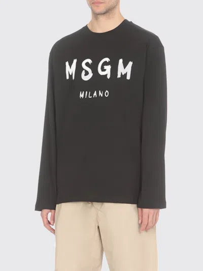Msgm T-shirt In Cotone Con Logo