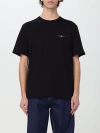 Msgm Logo Crew Neck Cotton T-shirt In Black