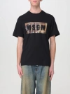 MSGM T-SHIRT MSGM MEN COLOR BLACK,F25683002