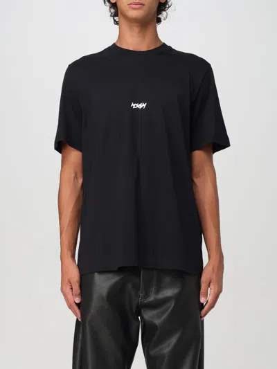 Msgm T-shirt  Men Color Black In Black