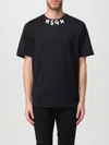 Msgm Logo Crew Neck T-shirt In Schwarz