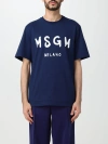 Msgm T-shirt  Men Color Blue