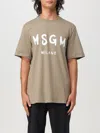 Msgm Short-sleeved T-shirt In Grün