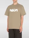 Msgm T-shirt With Logo In Grün