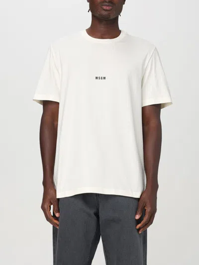 Msgm T-shirt  Men Color Ivory