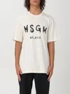 Msgm T-shirt  Men Color Ivory