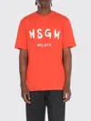 Msgm T-shirt  Men Color Orange