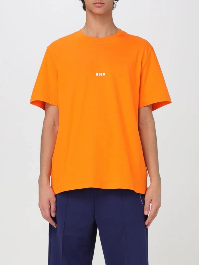 Msgm T-shirt  Men Colour Orange