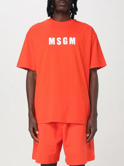 Msgm T-shirt  Men Color Red