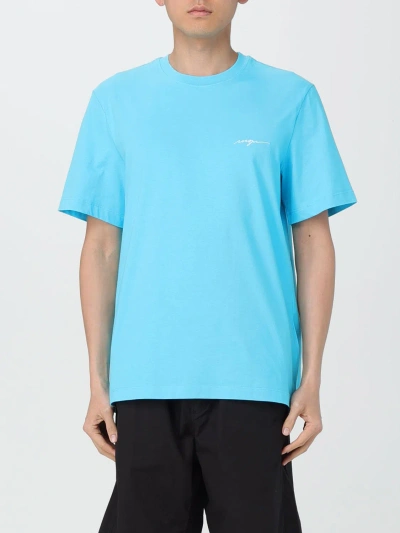 Msgm T-shirt  Men Color Turquoise