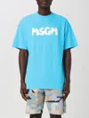 Msgm T-shirt  Men Color Turquoise