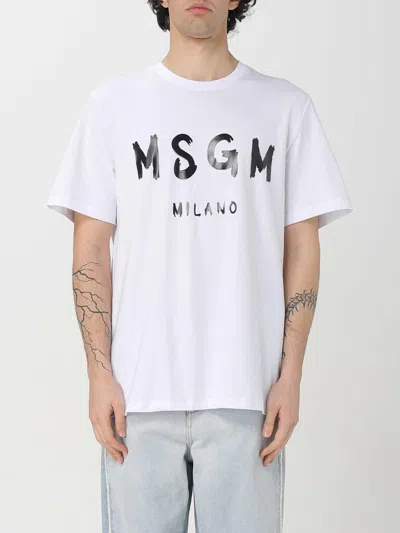 MSGM T-SHIRT MSGM MEN COLOR WHITE,421172001