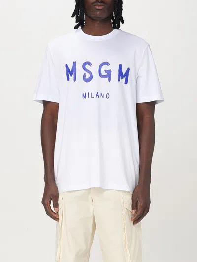 MSGM T-SHIRT MSGM MEN COLOR WHITE,421173001