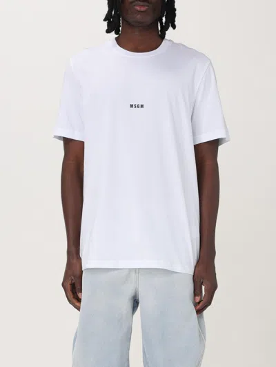 MSGM T-SHIRT MSGM MEN COLOR WHITE,421175001