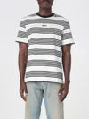 Msgm Rear Contrast Stripes Crew Neck T-shirt