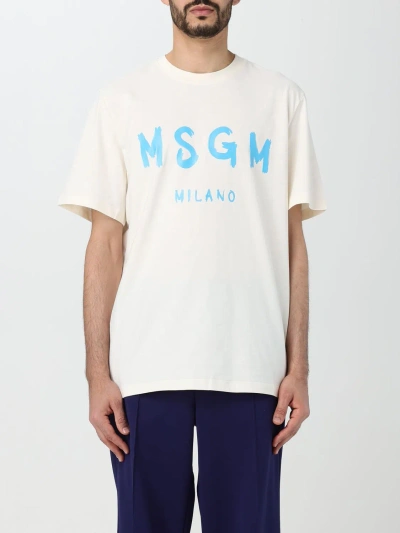 Msgm T-shirt  Men Colour White