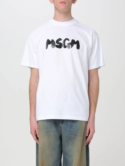 Msgm T-shirt  Men Colour White
