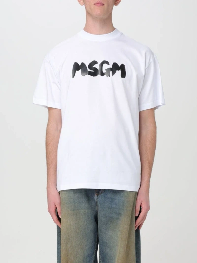 Msgm T-shirt  Men Color White