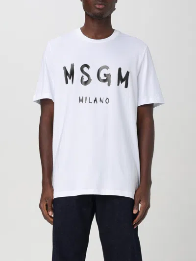 Msgm T-shirt  Men Color White