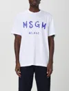 MSGM T-SHIRT MSGM MEN COLOR WHITE,F94160001