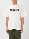 Msgm T-shirt  Men Color Yellow Cream