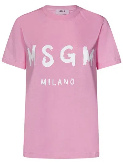 Msgm T-shirt  In Rosa