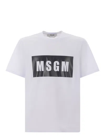 Msgm T-shirt  In White