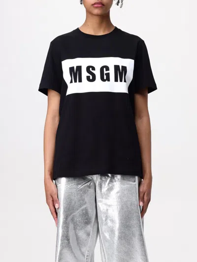 Msgm T-shirt  Woman Color Black