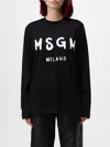 MSGM T-SHIRT MSGM WOMAN COLOR BLACK,F94719002