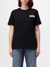 Msgm T-shirt  Woman Color Black In Schwarz