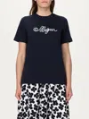 Msgm Jersey T-shirt In Black