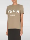 Msgm T-shirt  Woman Color Green In Grün