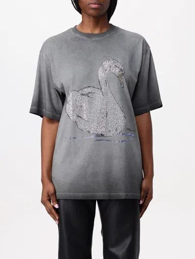 MSGM T-SHIRT MSGM WOMAN COLOR GREY,g12975020