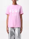 Msgm T-shirt  Woman Color Pink