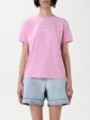 Msgm Micro Logo T-shirt In Pink