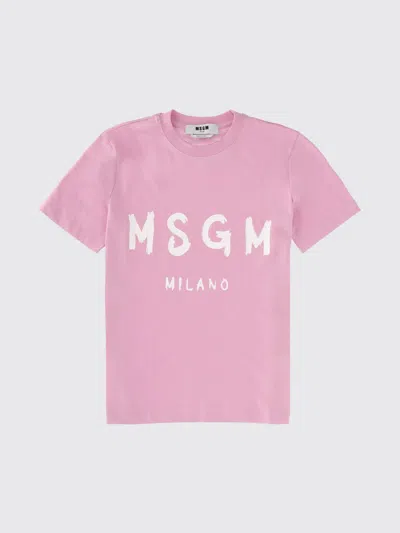 MSGM T-SHIRT MSGM WOMAN COLOR PINK,H80695010