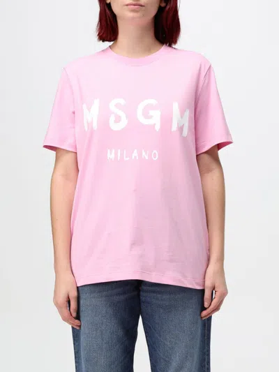 Msgm T-shirt  Woman Color Pink In Pink